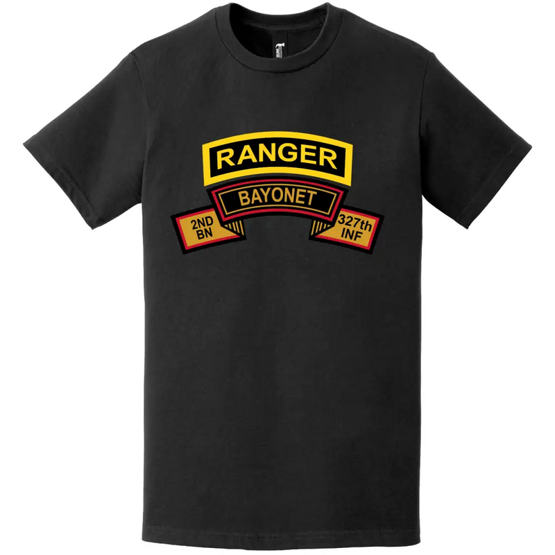 B Co "Bayonet" 2-327 IR Ranger Tab T-Shirt