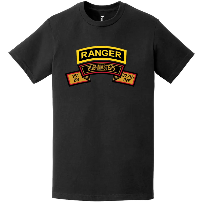 B Company "Bushmasters" 1-327 IR Ranger Tab T-Shirt