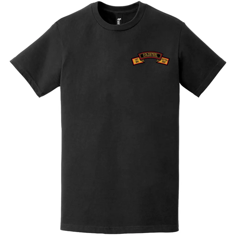 C Co 1-327 Infantry "Coldsteel" Left Chest Tab Logo T-Shirt