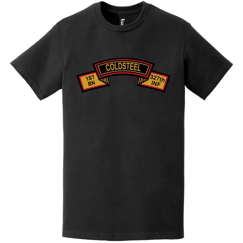 C Co 1-327 Infantry Regiment "Coldsteel" Tab Logo T-Shirt