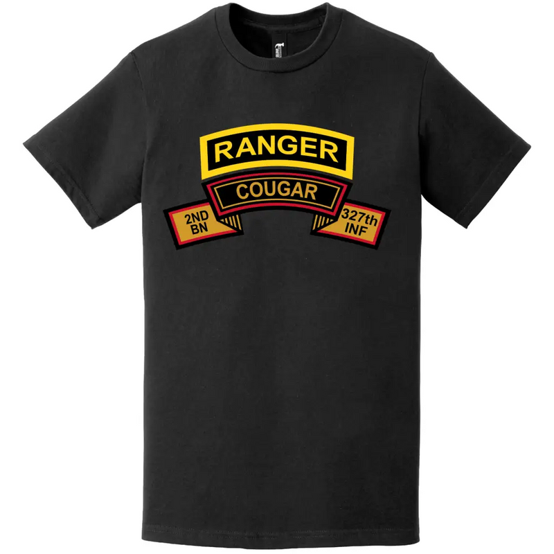 C Company 2-327 Infantry Regiment Ranger Tab T-Shirt