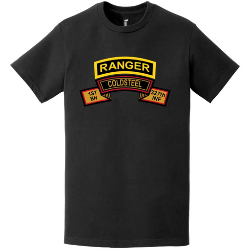 C Company "Coldsteel" 1-327 Infantry Ranger Tab Logo T-Shirt Tactically Acquired   