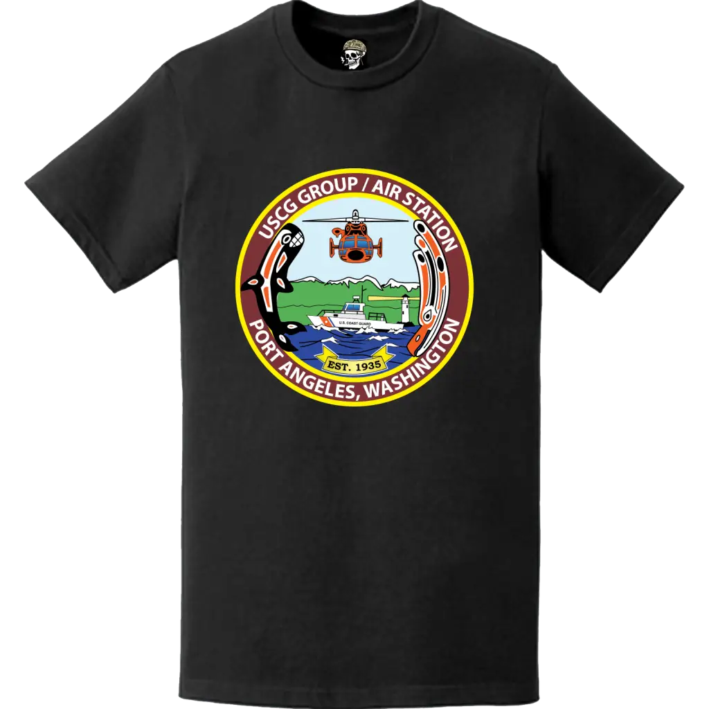 CGAS Port Angeles Logo Emblem T-Shirt Tactically Acquired   