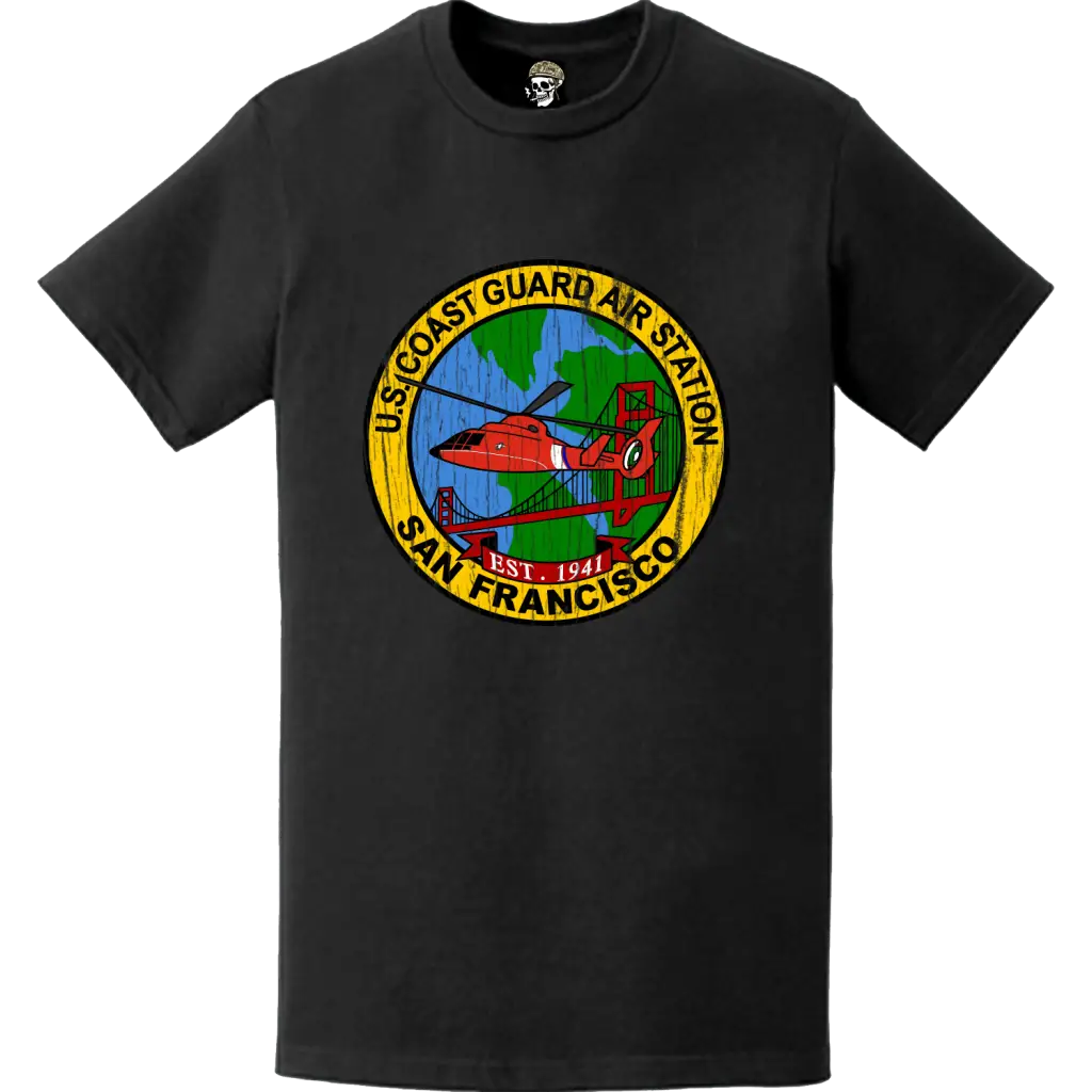 CGAS San Francisco Distressed Logo Emblem T-Shirt Tactically Acquired   