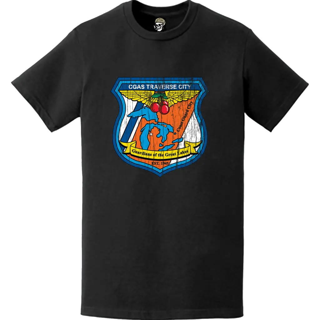 CGAS Traverse City Distressed Logo Emblem T-Shirt Tactically Acquired   