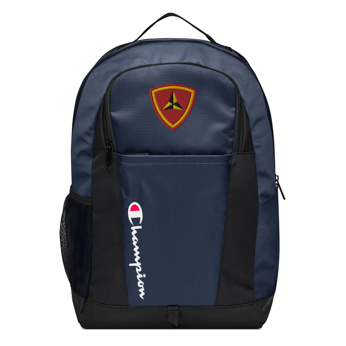 3rd Marine Division Embroidered Champion® Backpack Tactically Acquired Athletic Navy  