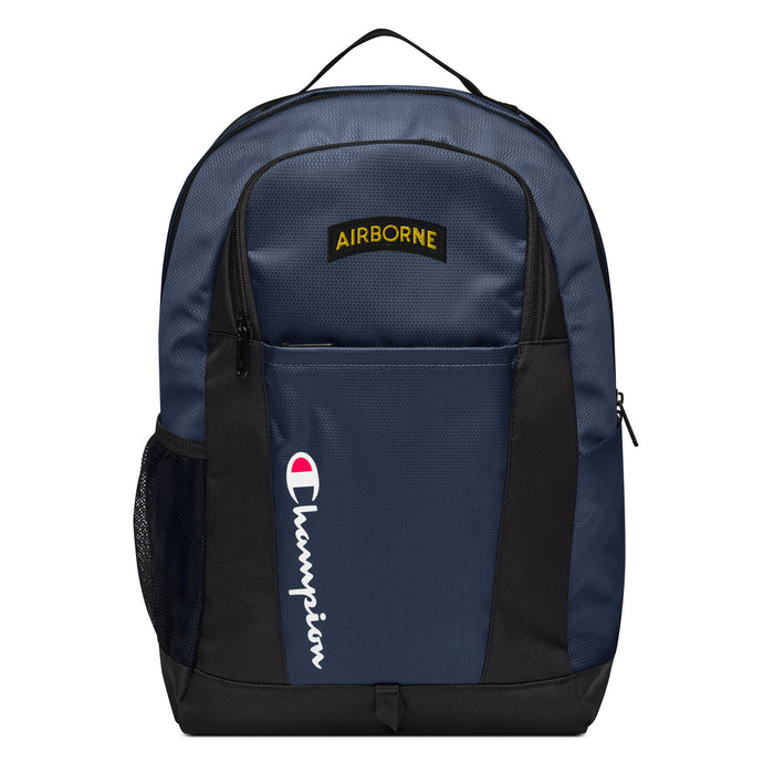 U.S. Army Airborne Tab Embroidered Champion® Backpack Tactically Acquired Athletic Navy  