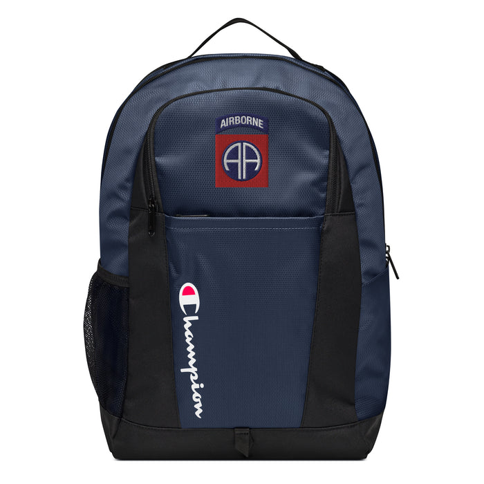 82nd Airborne Division Embroidered Champion® Backpack Tactically Acquired Athletic Navy  