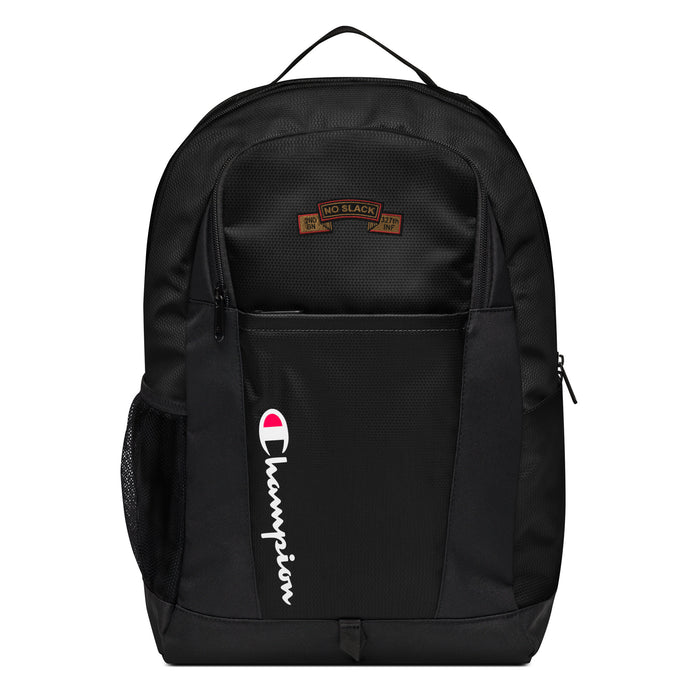 2-327 Infantry Regiment "No Slack" Embroidered Champion® Backpack Tactically Acquired Black  