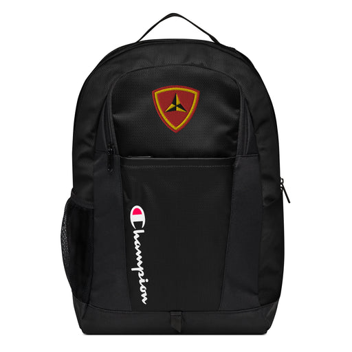 3rd Marine Division Embroidered Champion® Backpack Tactically Acquired Black  