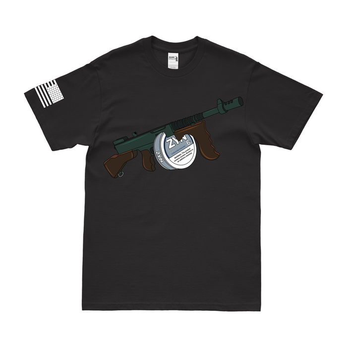 ZYN Tommy Gun T-Shirt Tactically Acquired Black Chill 