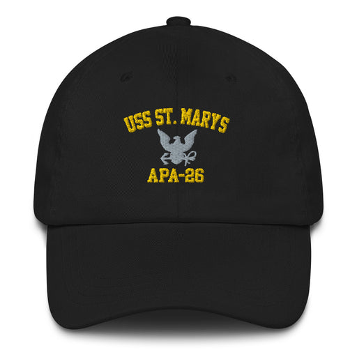 USS St. Mary's (APA-26) Embroidered Dad Hat Tactically Acquired Black  