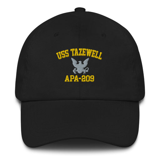USS Tazewell (APA-209) Embroidered Dad Hat Tactically Acquired Black  