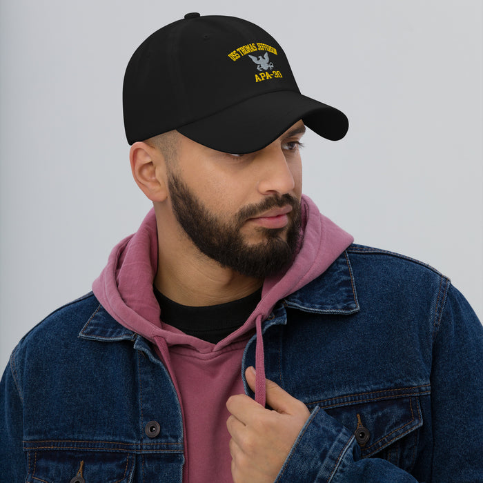 USS Thomas Jefferson (APA-30) Embroidered Dad Hat Tactically Acquired   