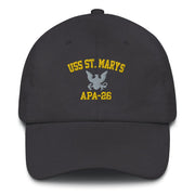 USS St. Mary's (APA-26) Embroidered Dad Hat Tactically Acquired Dark Grey  