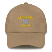 USS Sanborn (APA-193) Embroidered Dad Hat Tactically Acquired Khaki  