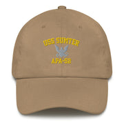 USS Sumter (APA-52) Embroidered Dad Hat Tactically Acquired Khaki  