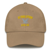 USS Thomas Jefferson (APA-30) Embroidered Dad Hat Tactically Acquired Khaki  