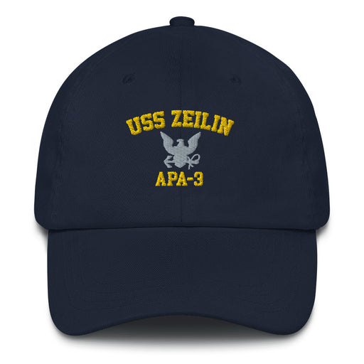 USS Zeilin (APA-3) Embroidered Dat Hat Tactically Acquired Navy  