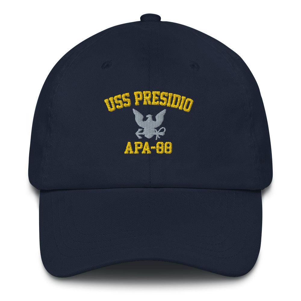 USS Presidio (APA-88) Embroidered Dad Hat Tactically Acquired Navy  