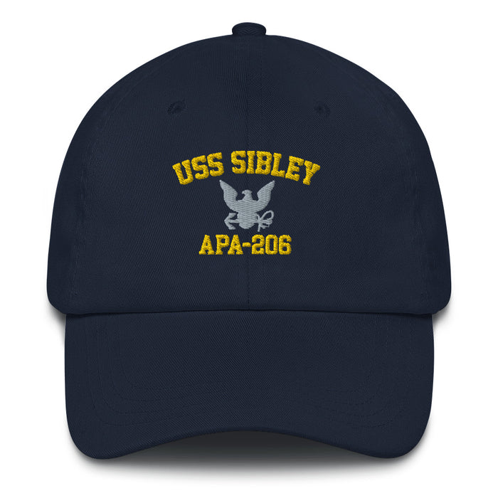 USS Sibley (APA-206) Embroidered Dad Hat Tactically Acquired Navy  
