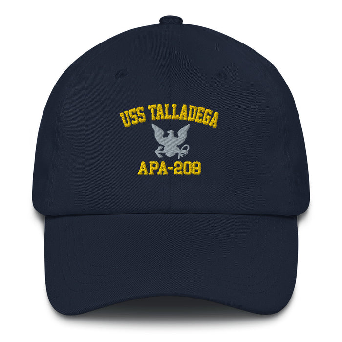 USS Talladega (APA-208) Embroidered Dad Hat Tactically Acquired Navy  