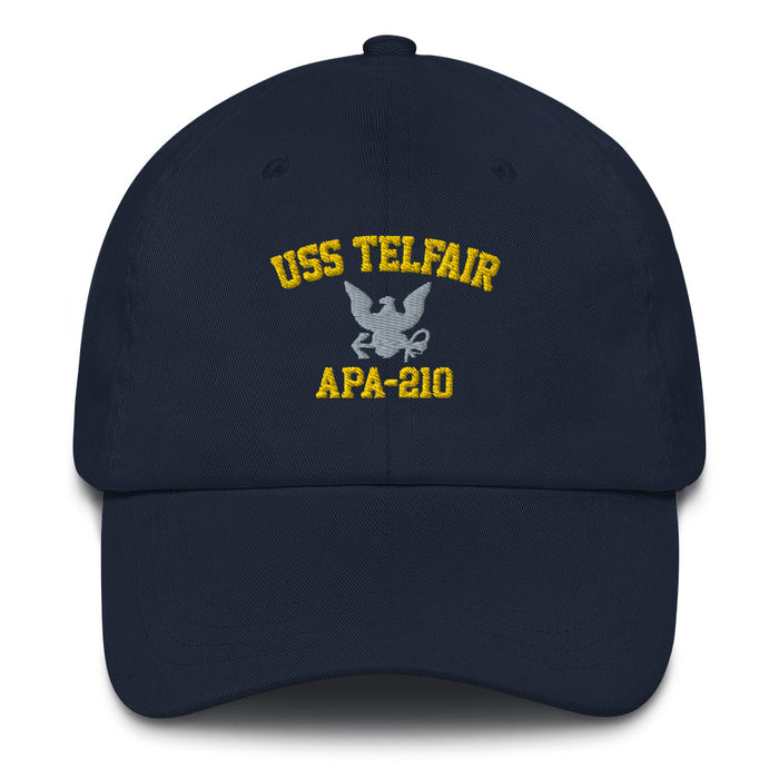 USS Telfair (APA-210) Embroidered Dad Hat Tactically Acquired Navy  