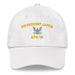 USS President Jackson (APA-18) Embroidered Dad Hat Tactically Acquired White  