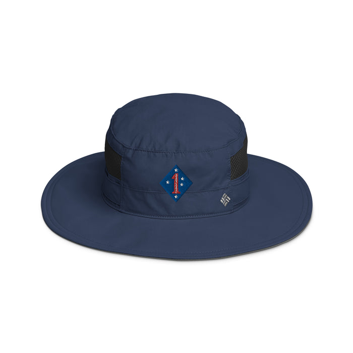 1st Marine Division Embroidered Columbia® Booney Hat Tactically Acquired Collegiate Navy  