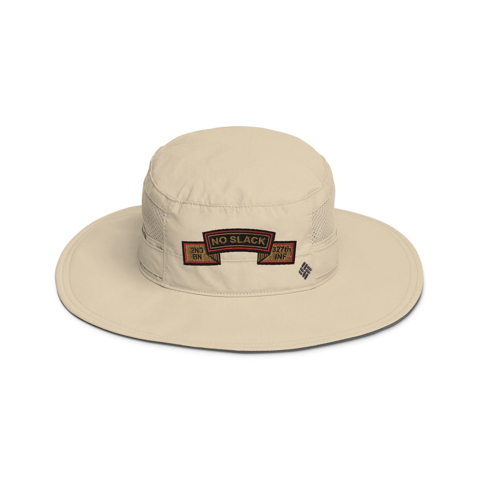 2-327 "No Slack" Embroidered Columbia® Booney Hat Tactically Acquired Fossil  