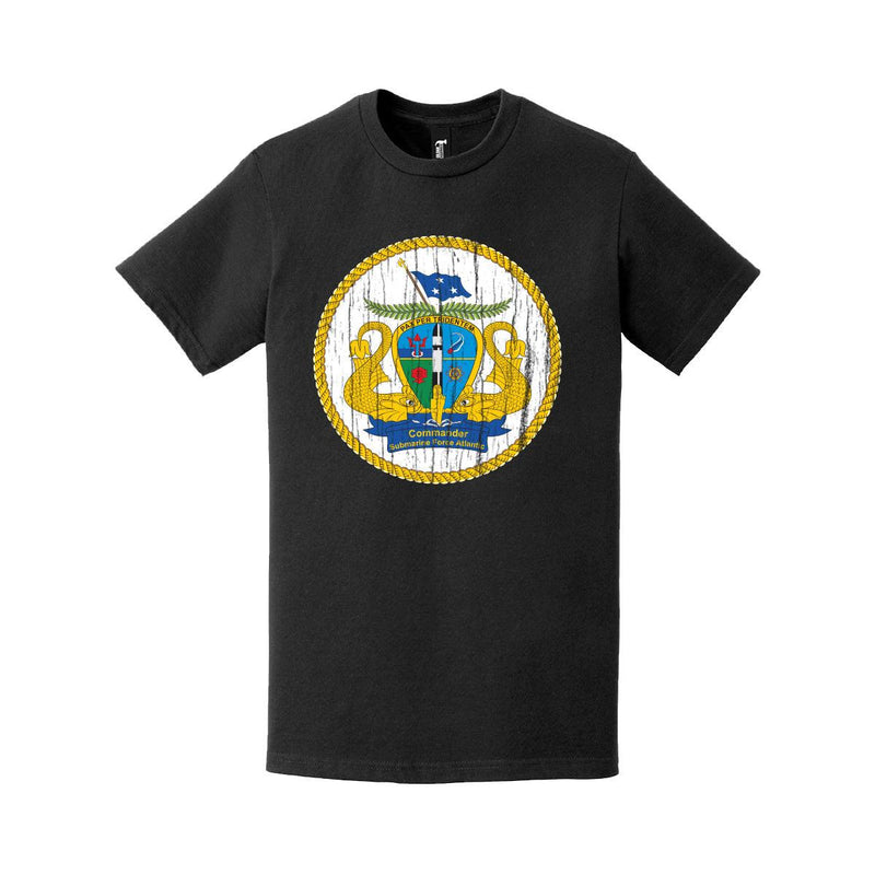 COMSUBLANTロゴエンブレムクレストTシャツ（ヴィンテージ風）