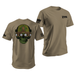 Zyn Special Forces Operator Skull T-Shirt Tactically Acquired Coyote Brown Small Chill