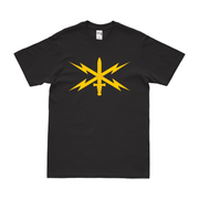 U.S. Army Cyber Corps Branch Insignia T-Shirt Tactically Acquired Black Clean Small