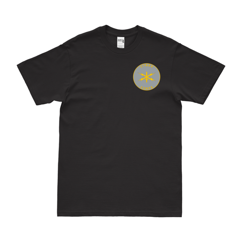 U.S. Army Cyber Corps Left Chest Plaque T-Shirt