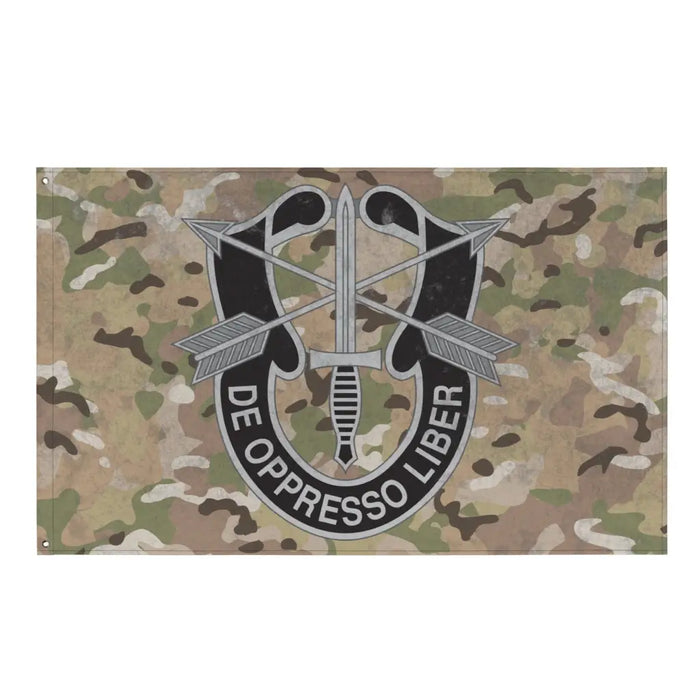 De Oppresso Liber U.S. Army Special Forces Indoor Wall Flag Tactically Acquired Default Title  