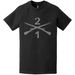 Distressed 1-2 Infantry Regiment Crossed Rifles T-Shirt Tactically Acquired   