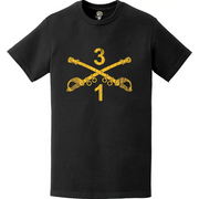 Distressed 1-3 Cavalry Regiment "Tiger Squadron" Sabers T-Shirt Tactically Acquired   