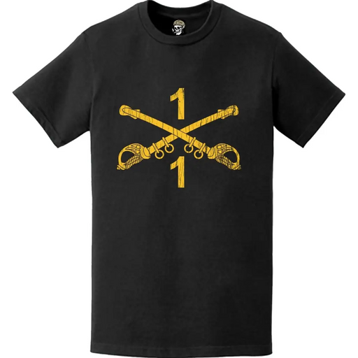 Distressed 1-1 CAV Regiment Sabers T-Shirt Tactically Acquired   