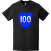 Distressed 100th Infantry Division (100th ID) SSI Logo Crest T-Shirt Tactically Acquired   