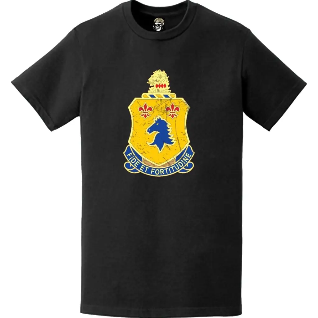 Distressed 102nd Armor Regiment Emblem Logo T-Shirt Tactically Acquired   