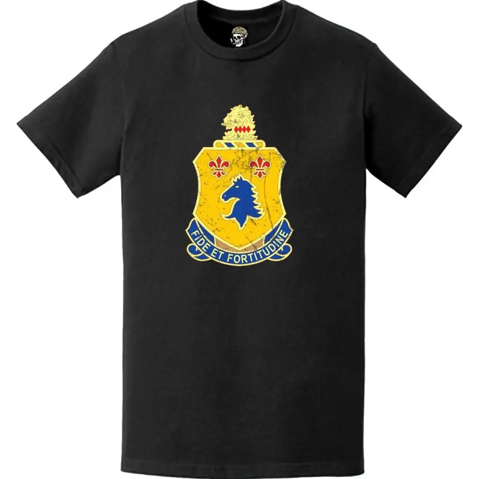 Distressed 102nd Armor Regiment Emblem Logo T-Shirt Tactically Acquired   