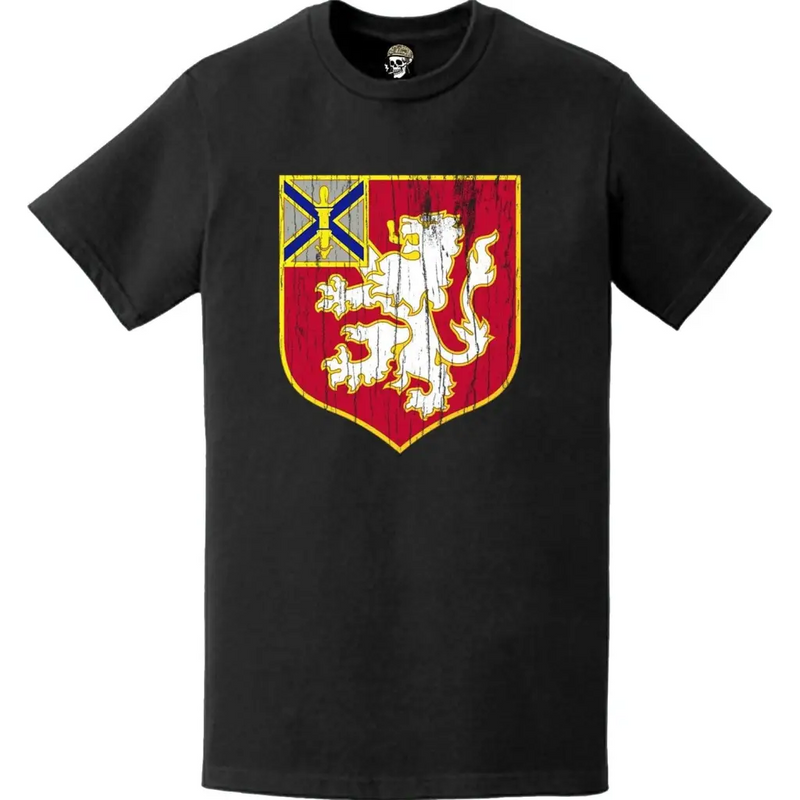 Distressed 102nd Engineer Battalion Logo Emblem T-Shirt