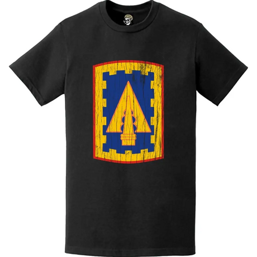Distressed 108th Air Defense Artillery Brigade Emblem Logo T-Shirt Tactically Acquired   