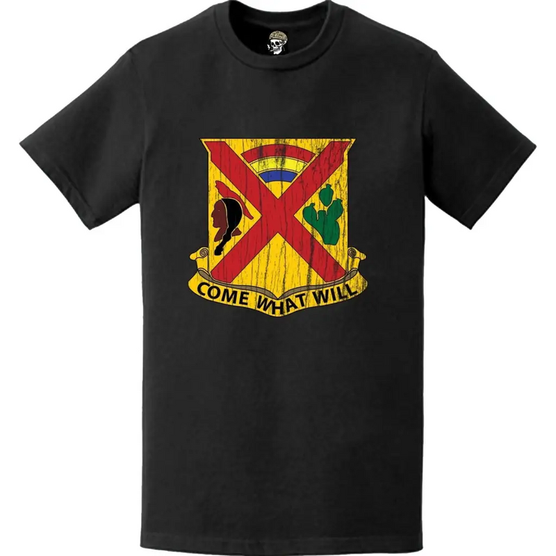 Distressed 108th Cavalry Regiment Logo Emblem T-Shirt