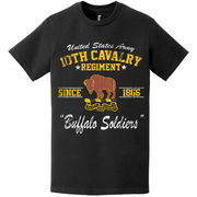 Distressed 10th Cavalry Regiment "Buffalo Soldiers" Since 1866 Legacy T-Shirt Tactically Acquired   
