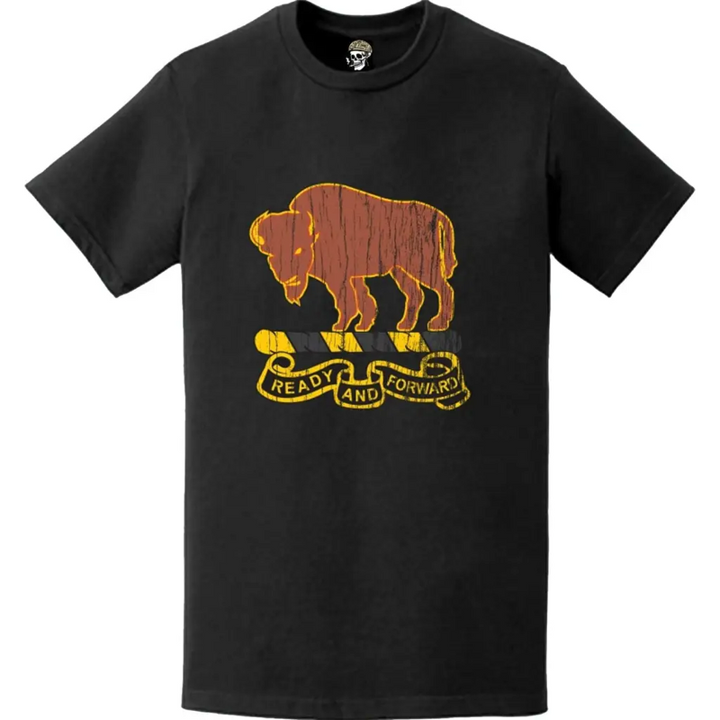 Distressed 10th Cavalry Regiment Logo Emblem T-Shirt