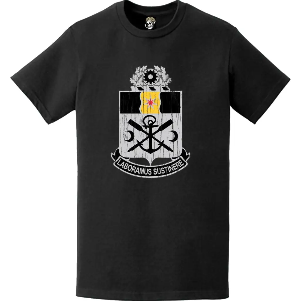 Distressed 10th Engineer Battalion Logo Emblem T-Shirt Tactically Acquired   