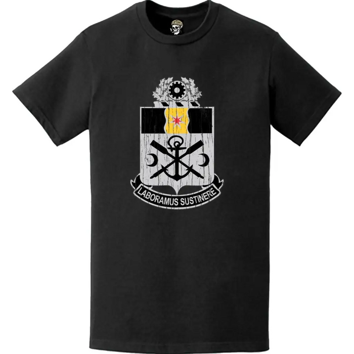 Distressed 10th Engineer Battalion Logo Emblem T-Shirt Tactically Acquired   