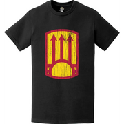 Distressed 111th Air Defense Artillery Brigade Emblem Logo T-Shirt Tactically Acquired   