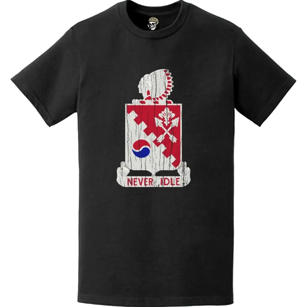 Distressed 1120th Engineer Battalion Logo Emblem T-Shirt Tactically Acquired   